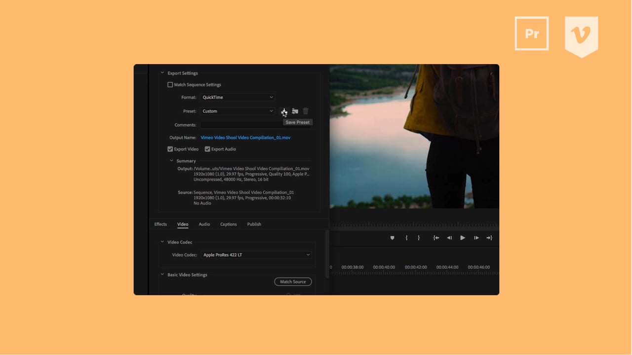 export adobe premiere with filters