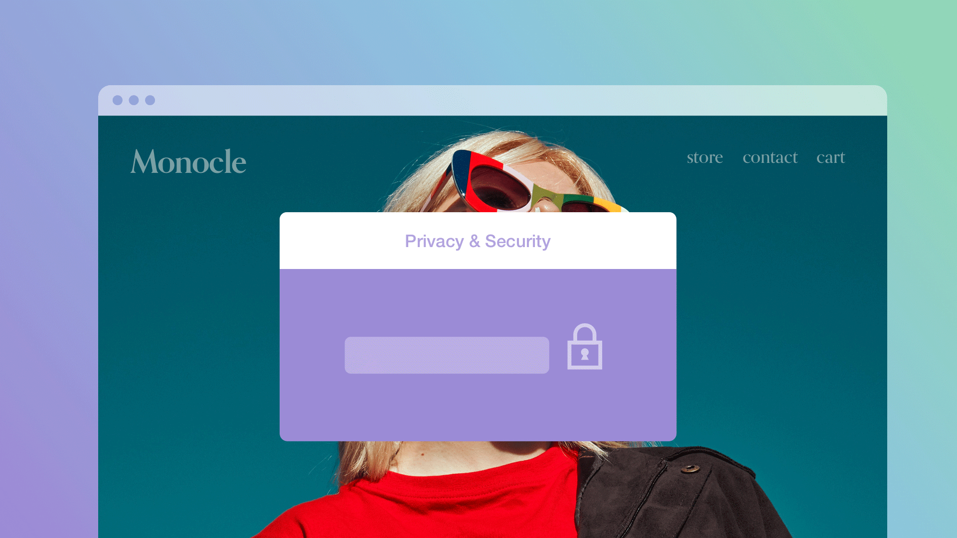 A computer pop-up modal showing a password entered and unlocking an account