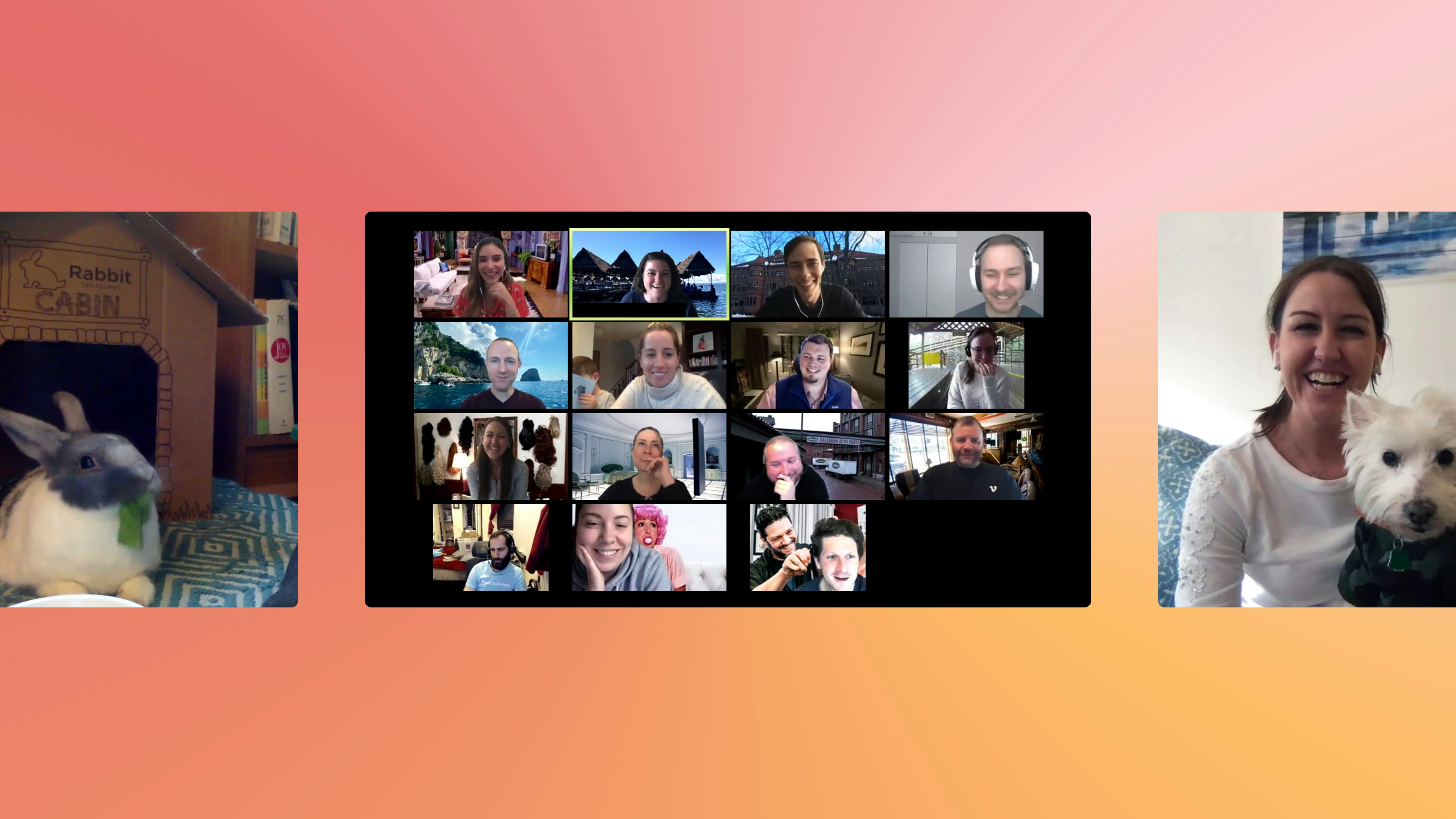 A screen shot of a Vimeo Virtual video conference event