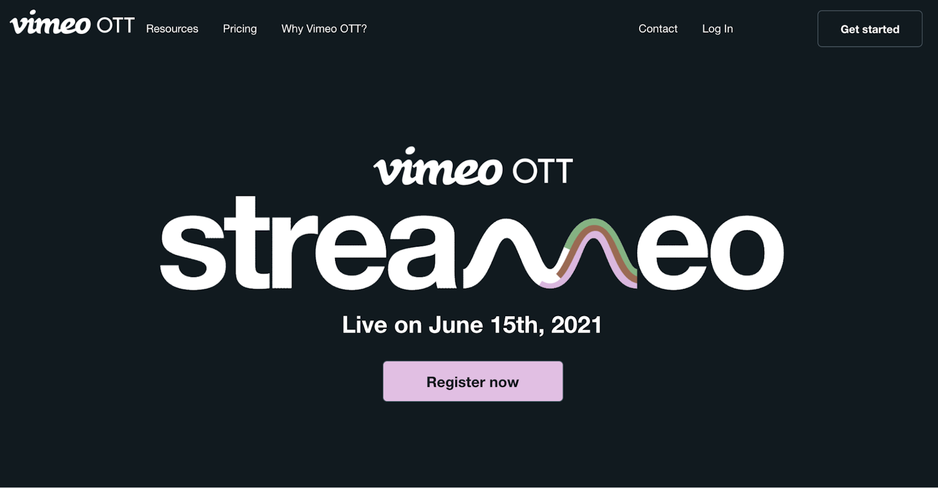 Example of video marketing with Vimeo's Streameo event