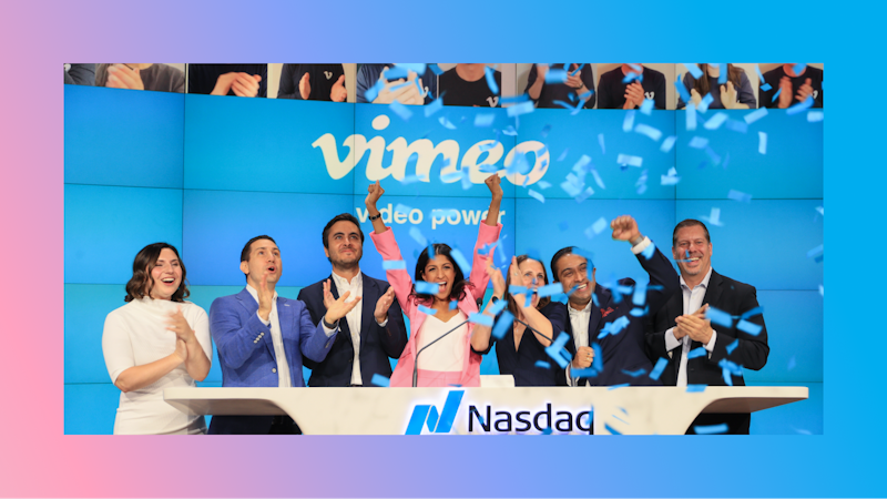 Today Vimeo was listed as a public company. This has been a 16-year labor of love: sparked by a few inspired minds, nurtured by patient investors, and