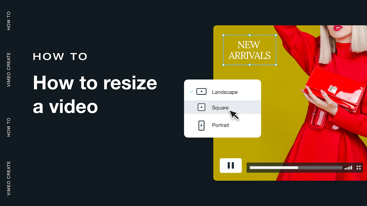 How to resize a video