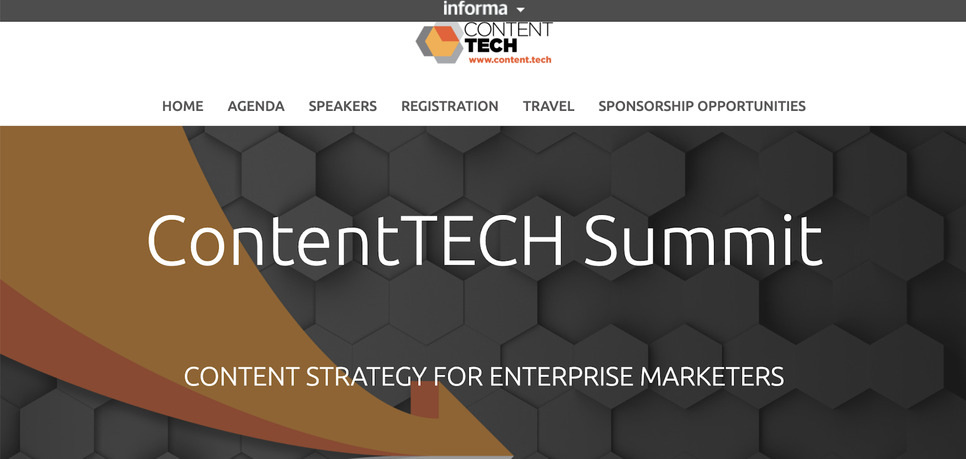 ContentTECH Summit registration page