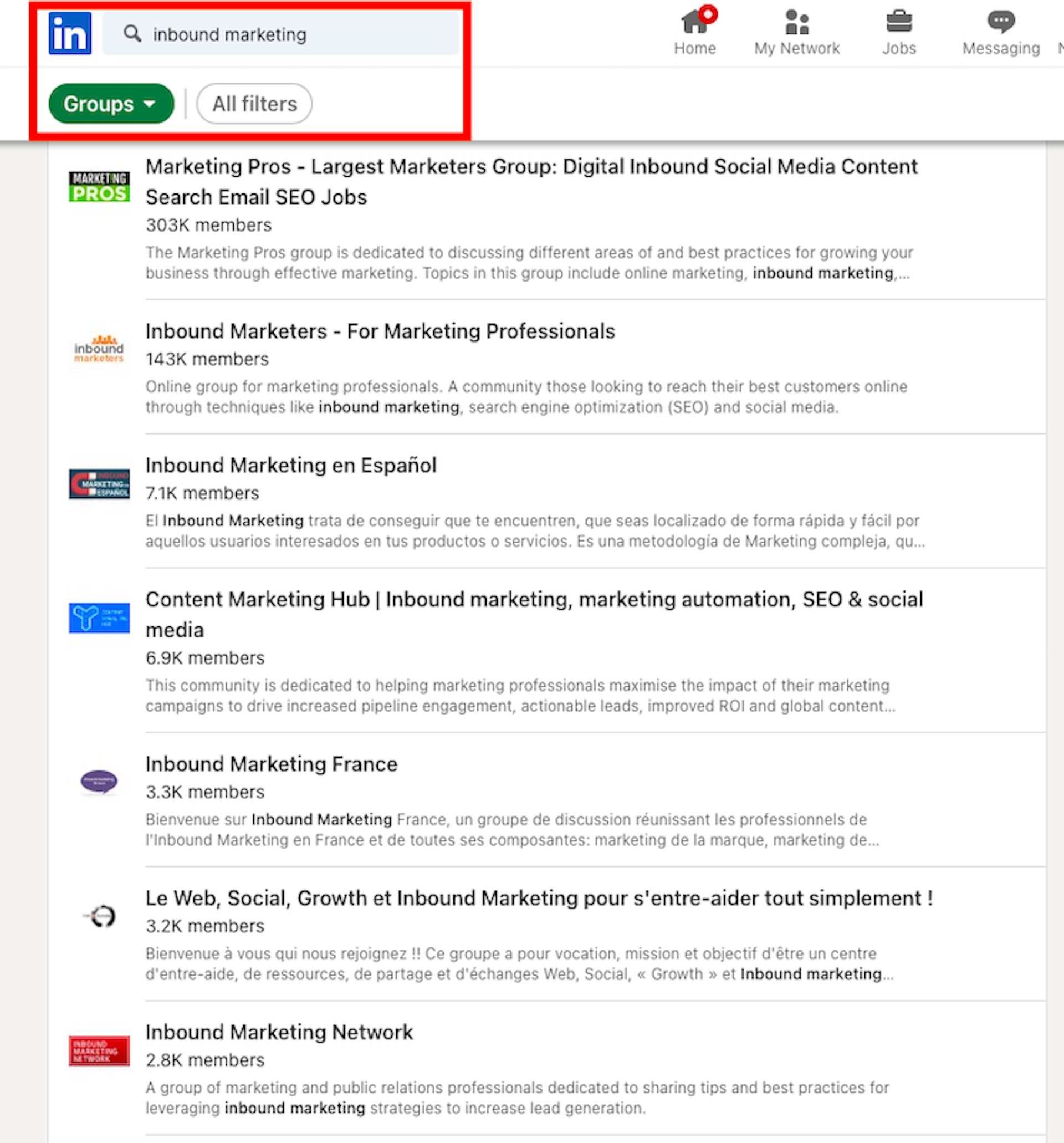 LinkedIn Groups mockup