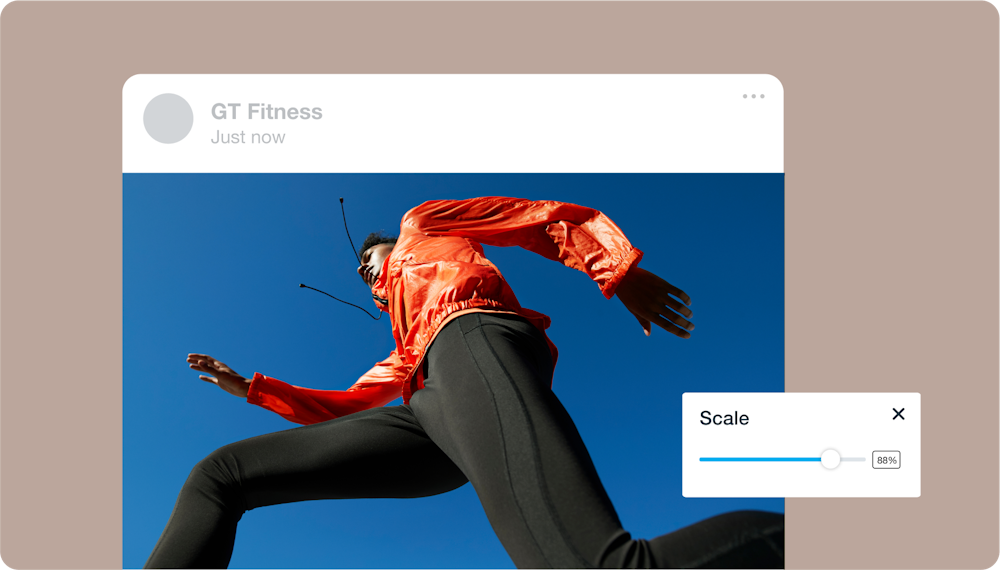a fitness brand mockup of an advertisement for workout gear 