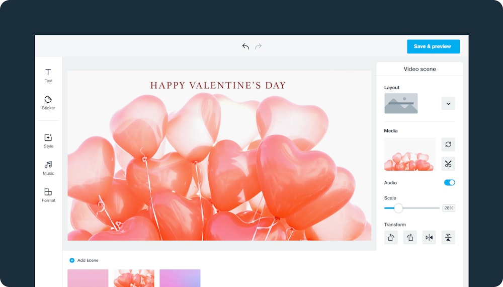 Valentines Day Vimeo Create